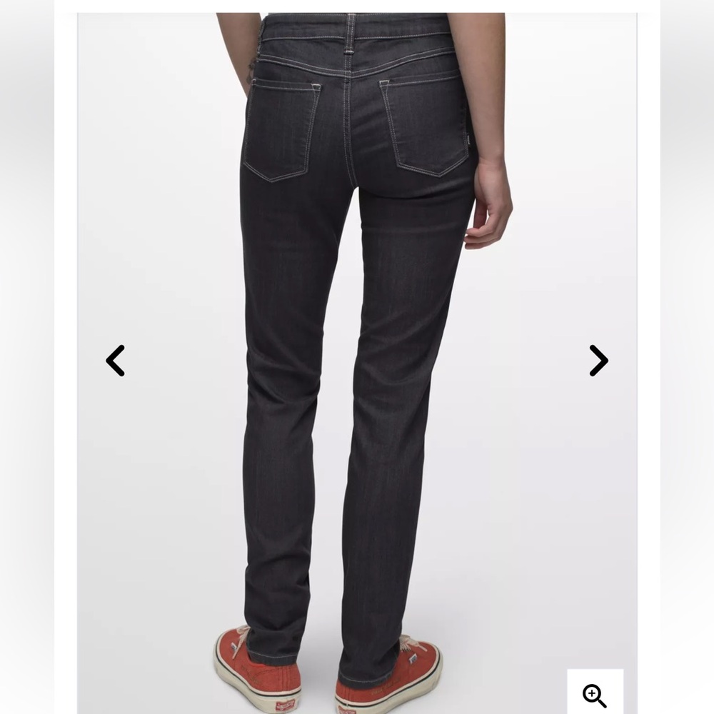 NWT Prana Women's Kayla Mid Rise Skinny Jeans Organic Cotton Regular Inseam (32) - Picture 4 of 9